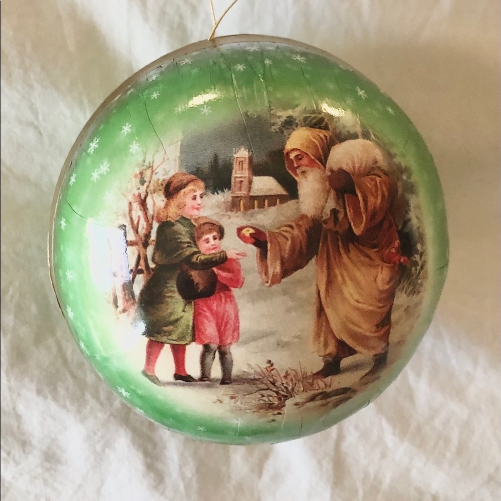 💢 SOLD💢 GIFT ORNAMENT SAINT NICHOLAS & CHILDREN 💢 SOLD💢